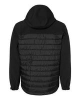 Dri Duck 5324 Men's Pinnacle Puffer Body Softshell Hooded Jacket #color_BLACK