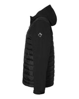 Dri Duck 5324 Men's Pinnacle Puffer Body Softshell Hooded Jacket #color_BLACK