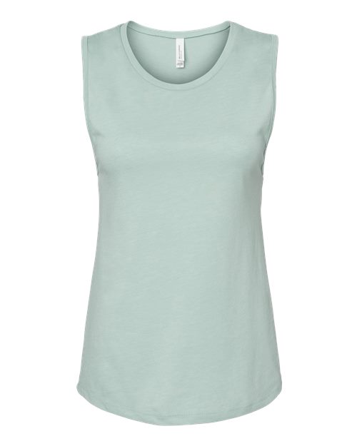 Bella + Canvas B6003 Ladies' Jersey Muscle Tank #color_HTHR DUSTY BLUE