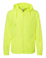 Independent Trading Co. EXP54LWZ Lightweight Windbreaker Full-Zip Jacket #color_Safety Yellow