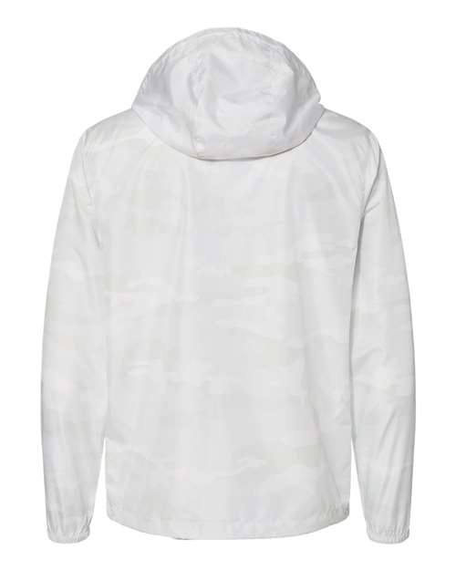 Independent Trading Co. EXP54LWZ Lightweight Windbreaker Full-Zip Jacket #color_White Camo