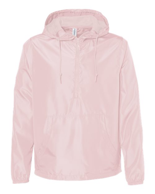 Independent Trading Co. EXP54LWP Lightweight Quarter-Zip Windbreaker Pullover Jacket #color_Blush