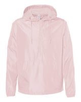 Independent Trading Co. EXP54LWP Lightweight Quarter-Zip Windbreaker Pullover Jacket #color_Blush