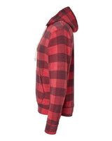 J America JA8871 Adult Triblend Pullover Fleece Hooded Sweatshirt #color_RED TRBLN BUFLO