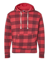 J America JA8871 Adult Triblend Pullover Fleece Hooded Sweatshirt #color_RED TRBLN BUFLO