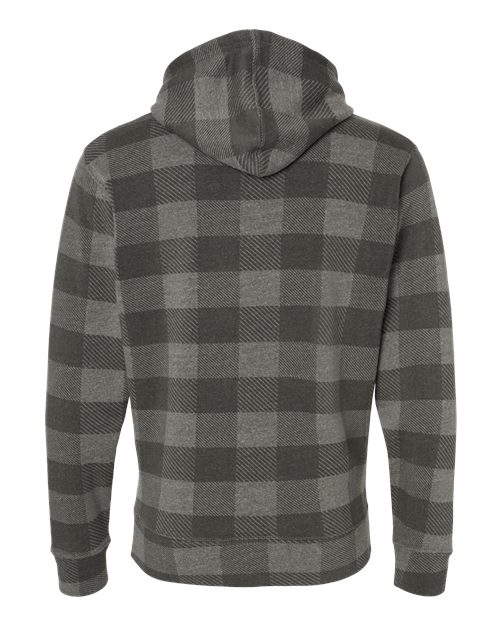 J America JA8871 Adult Triblend Pullover Fleece Hooded Sweatshirt #color_SMOK TRBLN BUFLO
