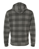 J America JA8871 Adult Triblend Pullover Fleece Hooded Sweatshirt #color_SMOK TRBLN BUFLO