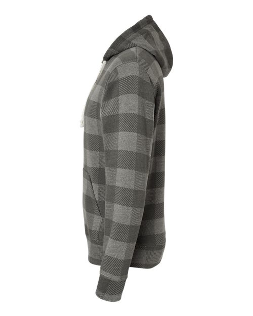 J America JA8871 Adult Triblend Pullover Fleece Hooded Sweatshirt #color_SMOK TRBLN BUFLO