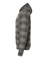 J America JA8871 Adult Triblend Pullover Fleece Hooded Sweatshirt #color_SMOK TRBLN BUFLO