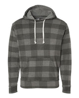 J America JA8871 Adult Triblend Pullover Fleece Hooded Sweatshirt #color_SMOK TRBLN BUFLO