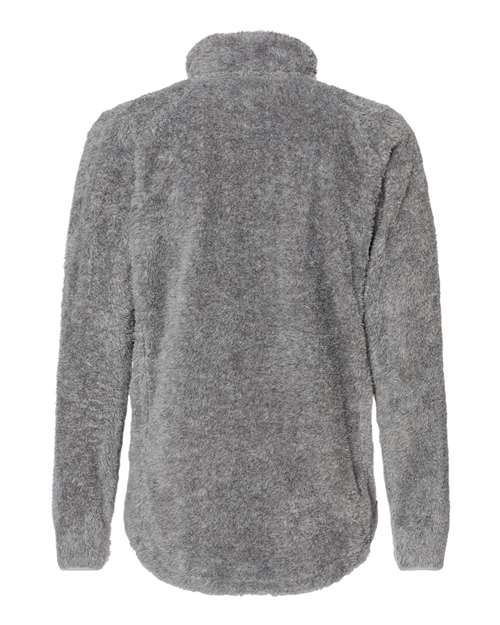 J America JA8463 Ladies Boundary Shag Full Zip #color_GREY
