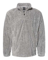 J America JA8464 Unisex Boundary Shag Quarter Zip #color_GREY