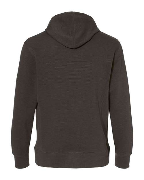 J America JA8706 Ripple Fleece Pulllover Hooded Sweatshirt #color_BLACK