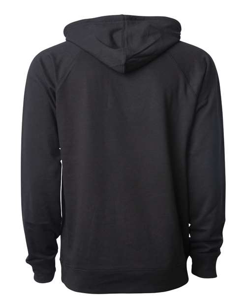 Independent Trading Co. SS1000 Icon Lightweight Loopback Terry Hooded Sweatshirt #color_Black