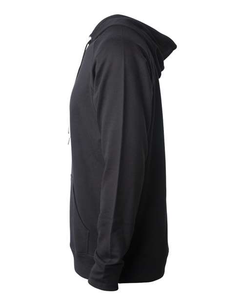 Independent Trading Co. SS1000 Icon Lightweight Loopback Terry Hooded Sweatshirt #color_Black