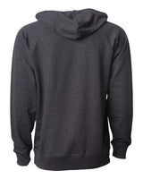 Independent Trading Co. SS1000 Icon Lightweight Loopback Terry Hooded Sweatshirt #color_Charcoal Heather