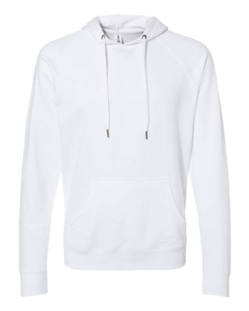 Independent Trading Co. SS1000 Icon Lightweight Loopback Terry Hooded Sweatshirt #color_White