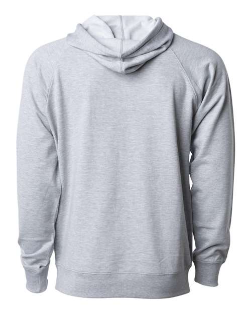 Independent Trading Co. SS1000 Icon Lightweight Loopback Terry Hooded Sweatshirt #color_Athletic Heather