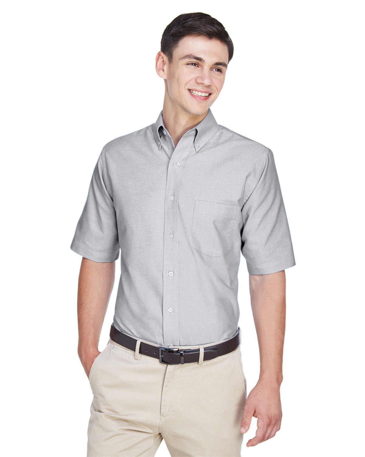 UltraClub 8972 Men's Classic Wrinkle-Resistant Short-Sleeve Oxford