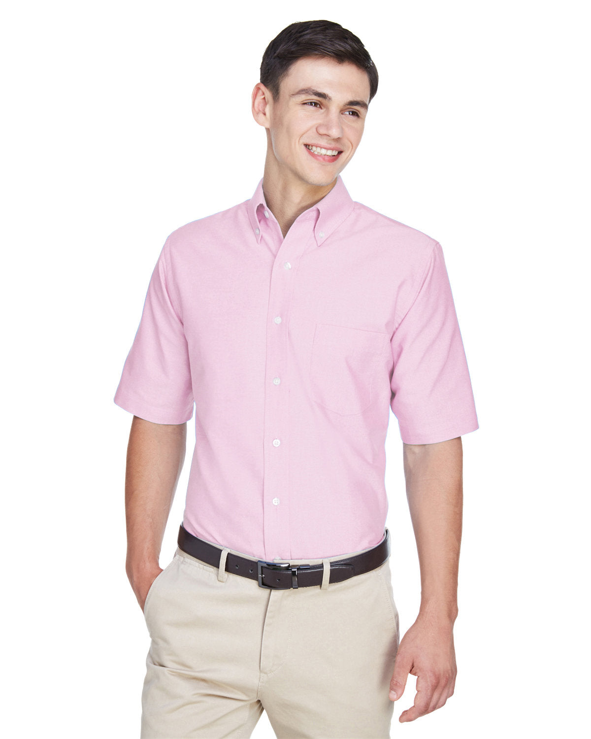 UltraClub 8972 Men's Classic Wrinkle-Resistant Short-Sleeve Oxford