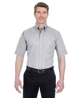 UltraClub 8972T Men's Tall Classic Wrinkle-Resistant Short-Sleeve Oxford