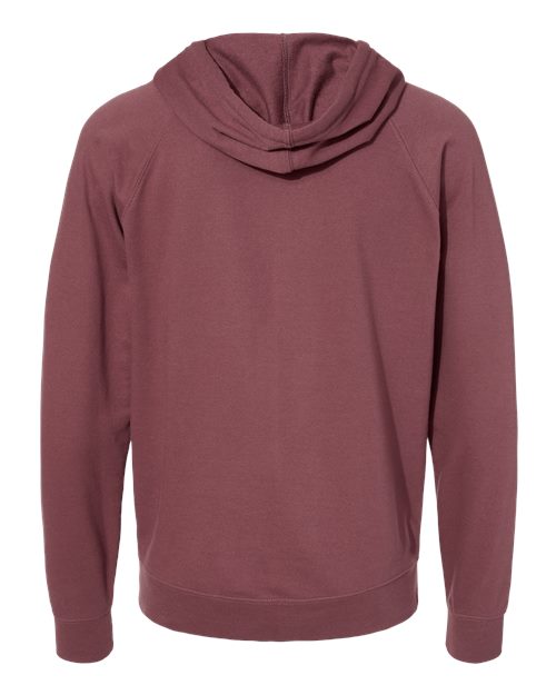 Independent Trading Co. SS1000Z Icon Lightweight Loopback Terry Full-Zip Hooded Sweatshirt #color_Port