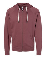 Independent Trading Co. SS1000Z Icon Lightweight Loopback Terry Full-Zip Hooded Sweatshirt #color_Port