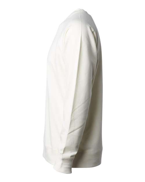Independent Trading Co. SS1000C Icon Lightweight Loopback Terry Crewneck Sweatshirt #color_Bone