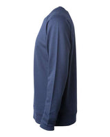 Independent Trading Co. SS1000C Icon Lightweight Loopback Terry Crewneck Sweatshirt #color_Indigo