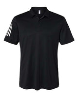 Adidas A480 Floating 3-Stripes Polo #color_Black/ White