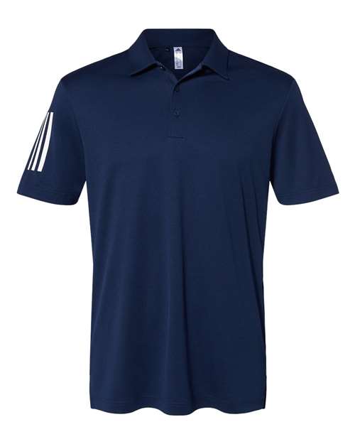 Adidas A480 Floating 3-Stripes Polo #color_Team Navy Blue/ White