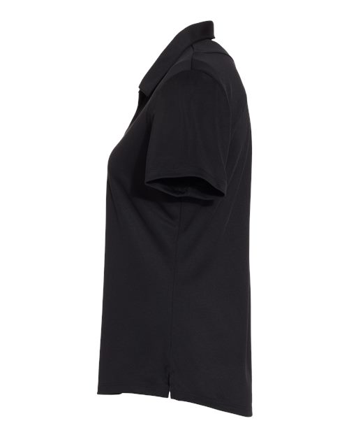 Adidas A481 Women's Floating 3-Stripes Polo #color_Black/ White