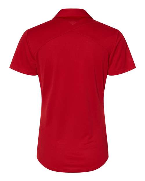 Adidas A481 Women's Floating 3-Stripes Polo #color_Team Power Red/ White