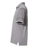 Adidas A490 Striped Sleeve Polo #color_Grey Three/ Grey Five