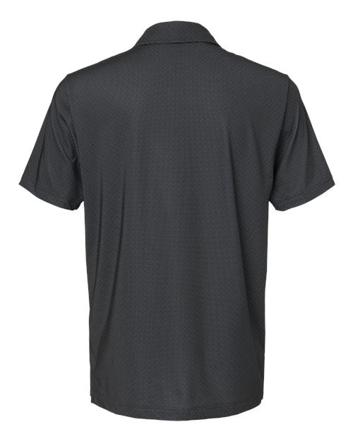 Adidas A498 Diamond Dot Print Polo #color_Black/ White/ Grey Three