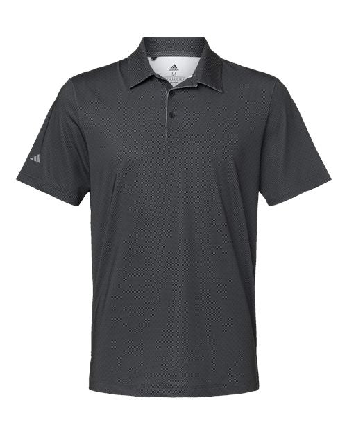 Adidas A498 Diamond Dot Print Polo #color_Black/ White/ Grey Three