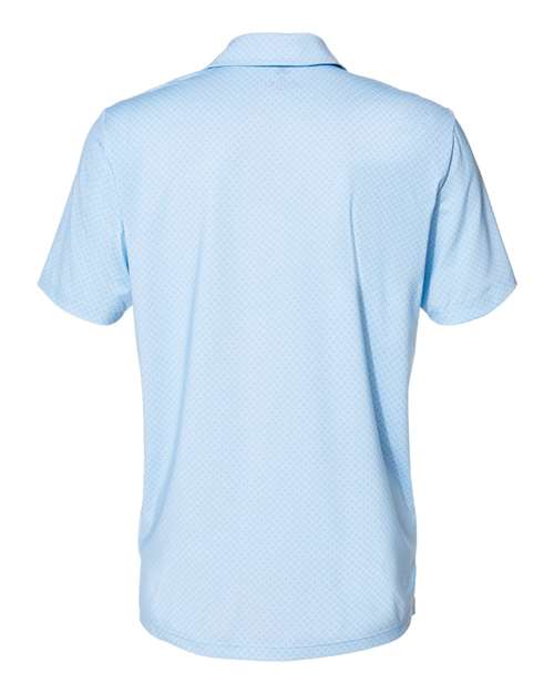 Adidas A498 Diamond Dot Print Polo #color_Glow Blue/ White/ Navy