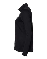 Adidas A483 Women's 3-Stripes Double Knit Full-Zip #color_Black/ Grey Two