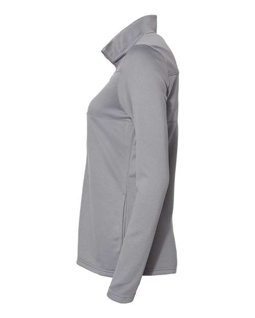 Adidas A483 Women's 3-Stripes Double Knit Full-Zip #color_Grey Three/ White