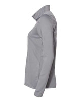 Adidas A483 Women's 3-Stripes Double Knit Full-Zip #color_Grey Three/ White