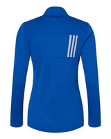 Adidas A483 Women's 3-Stripes Double Knit Full-Zip #color_Team Royal/ Grey Two
