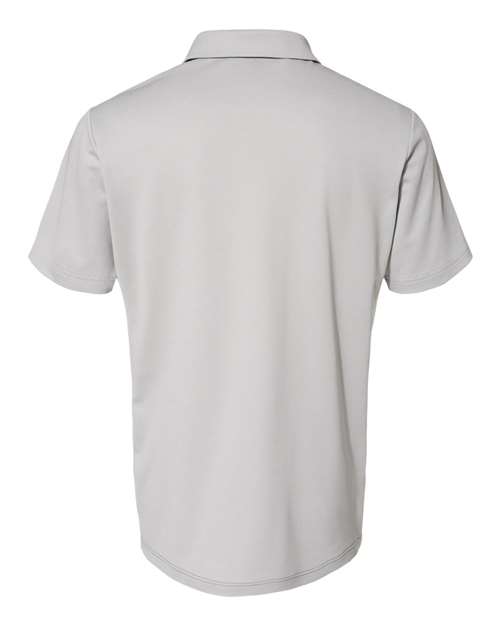 Adidas A508 Heathered Colorblocked 3-Stripes Polo #color_Grey Two Heather/ Black Heather