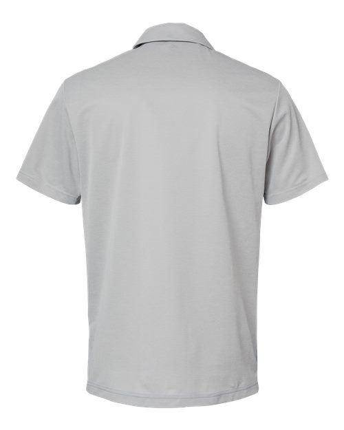 Adidas A508 Heathered Colorblocked 3-Stripes Polo #color_Grey Two Heather/ Collegiate Royal Heather