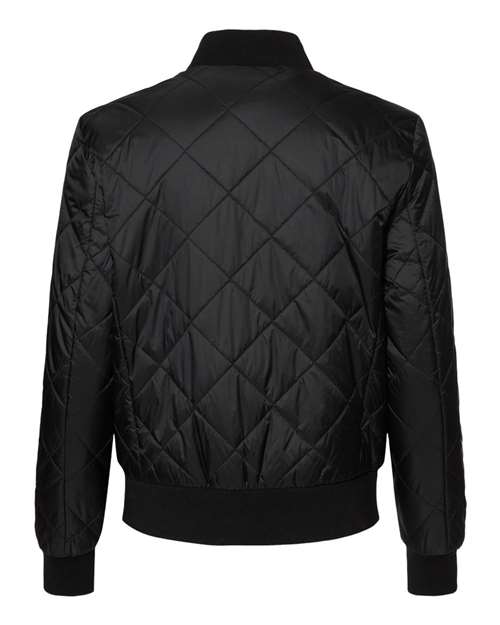 Weatherproof W21752 Women's HeatLast Quilted Packable Bomber #color_Black