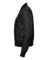 Weatherproof W21752 Women's HeatLast Quilted Packable Bomber #color_Black