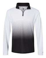 Badger 4222 Hex 2.0 Quarter-Zip Pullover #color_Black