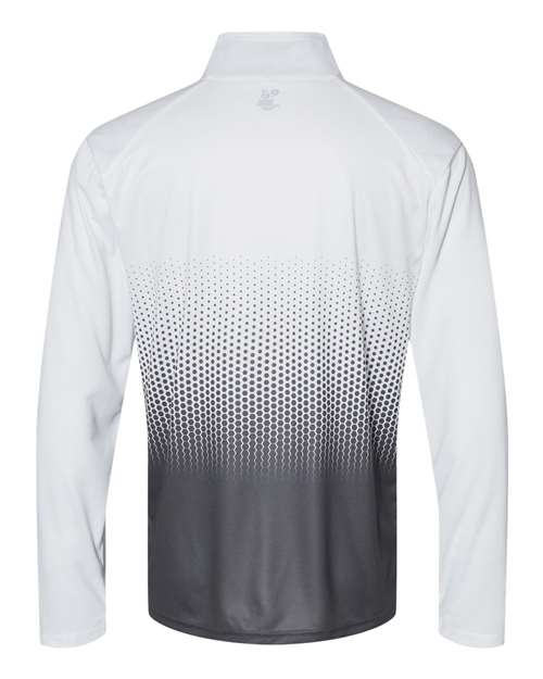 Badger 4222 Hex 2.0 Quarter-Zip Pullover #color_Graphite