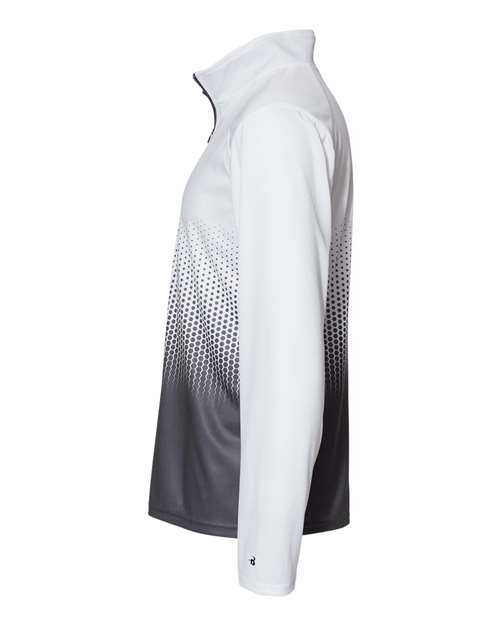 Badger 4222 Hex 2.0 Quarter-Zip Pullover #color_Graphite