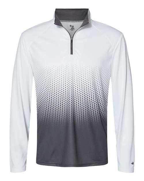 Badger 4222 Hex 2.0 Quarter-Zip Pullover #color_Graphite