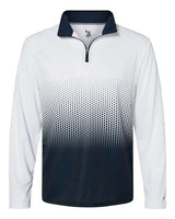 Badger 4222 Hex 2.0 Quarter-Zip Pullover #color_Navy